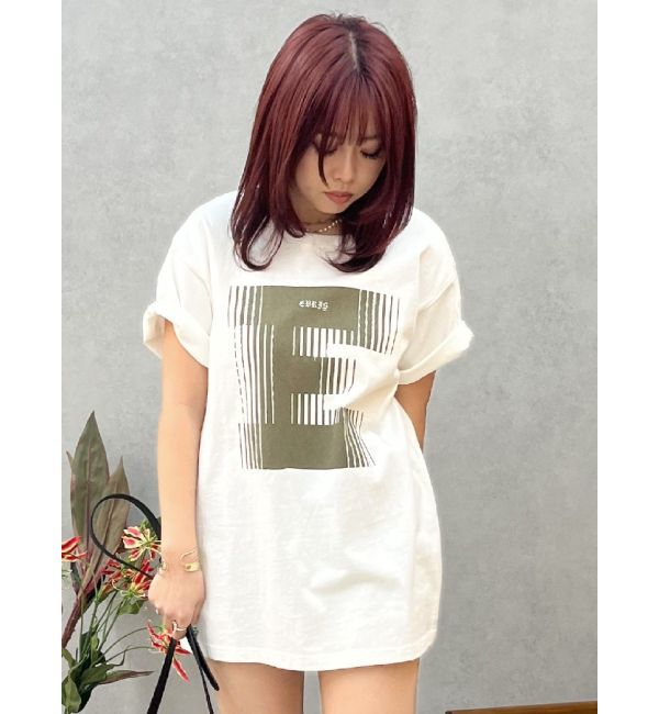 EVRIS「フロントロゴオーバーサイズTシャツ」|Tシャツ・カットソー|