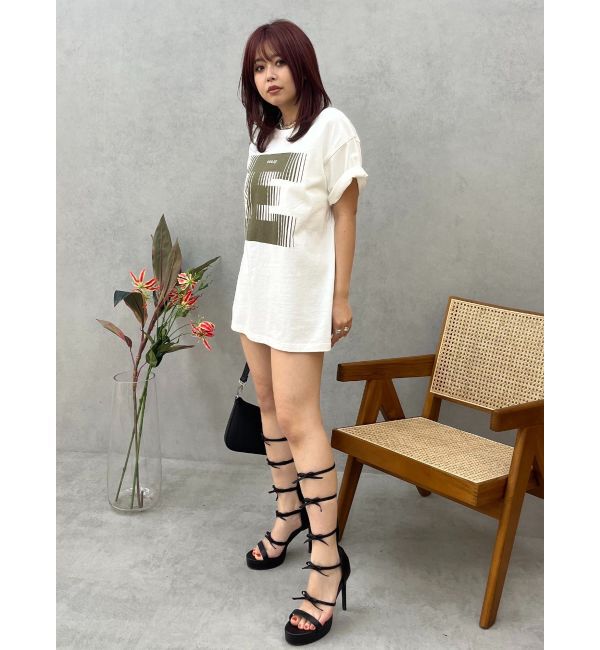 EVRIS「フロントロゴオーバーサイズTシャツ」|Tシャツ・カットソー|