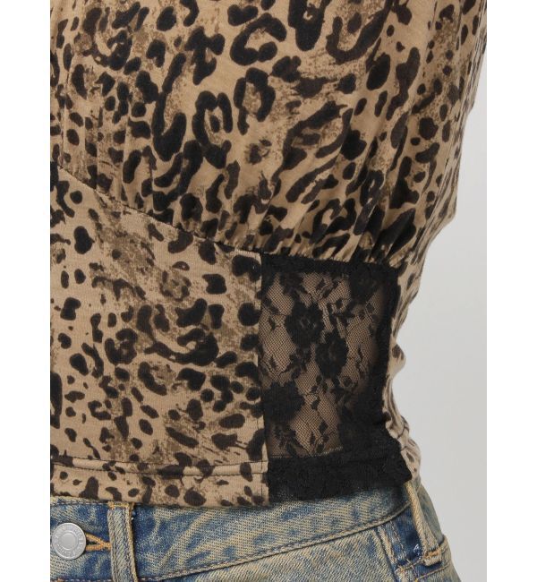 EVRIS「レースドッキングクロップドトップス」|Tシャツ・カットソー|