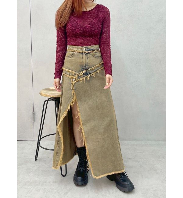 EVRIS「バックオープンレーストップス」|Tシャツ・カットソー|