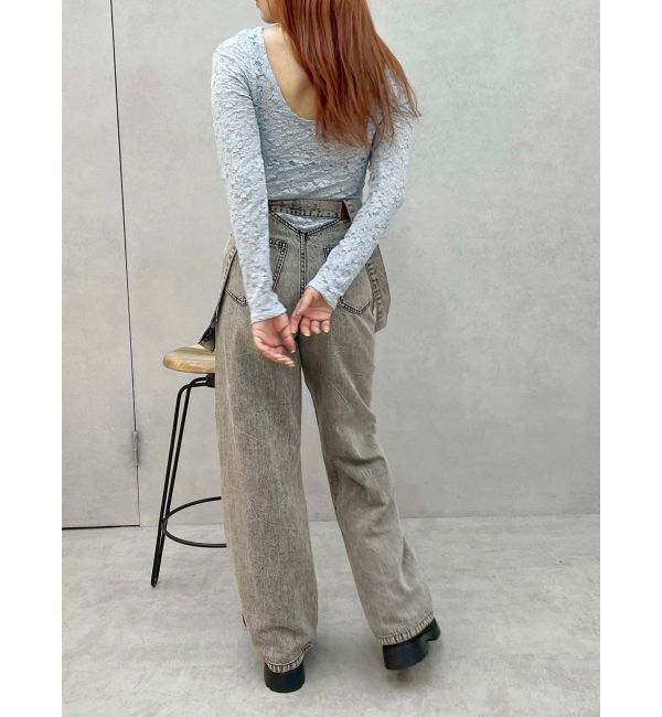 EVRIS「バックオープンレーストップス」|Tシャツ・カットソー|