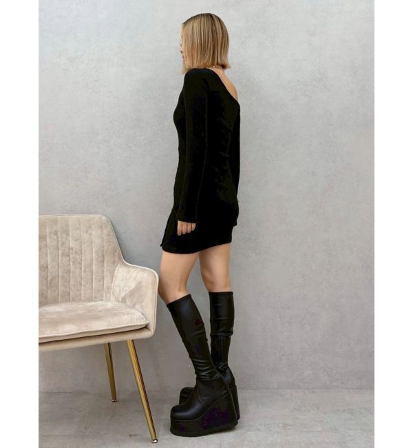 EVRIS「アウトワンショルダーミニワンピース」|ワンピース|