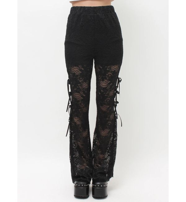 EVRIS「レースリボンフレアレギンス」|その他|