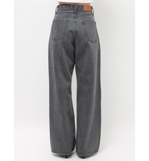 EVRIS「ビジューハートカッティングワイドデニムパンツ」|デニム|