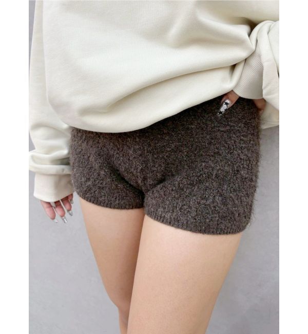 EVRIS「コンパクトニットショートパンツ【セットアップ着用可能】」|その他|ブラウン