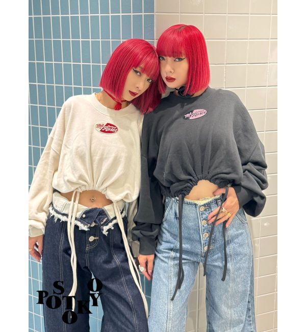 jouetie「【Something &times;PosTokyo】Drost hem Tops」|Tシャツ・カットソー|