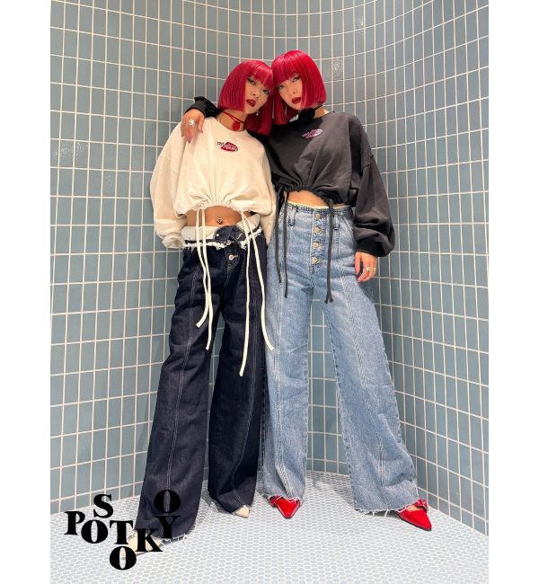 jouetie「【Something &times;PosTokyo】Drost hem Tops」|Tシャツ・カットソー|