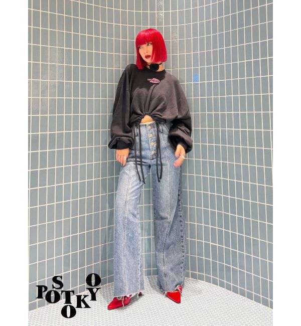 jouetie「【Something &times;PosTokyo】Drost hem Tops」|Tシャツ・カットソー|