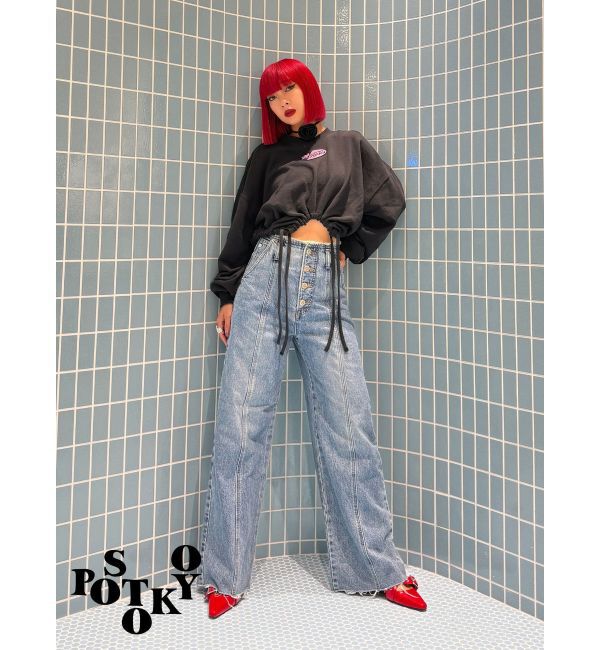 jouetie「【Something &times;PosTokyo】Drost hem Tops」|Tシャツ・カットソー|