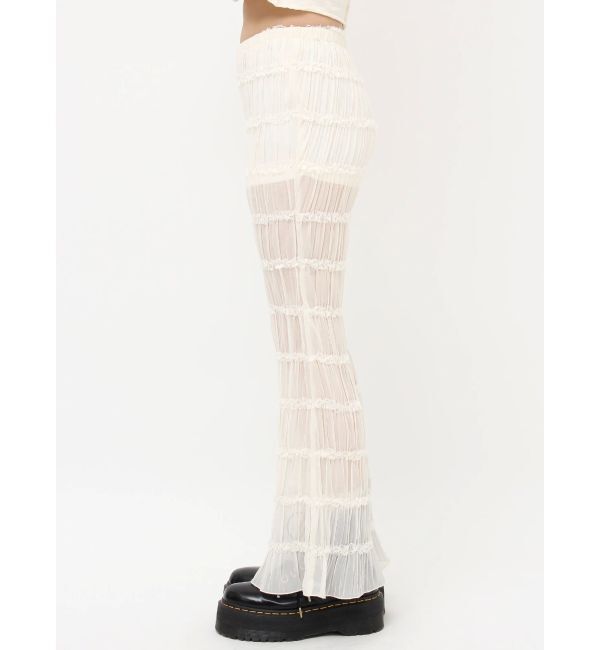 jouetie「シアーギャザーフレアパンツ」|その他|