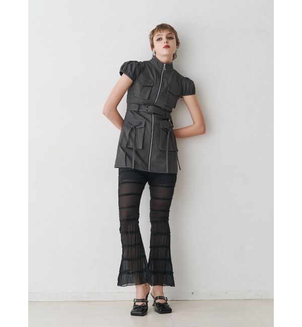 jouetie「シアーギャザーフレアパンツ」|その他|