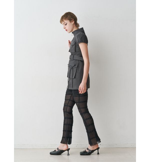 jouetie「シアーギャザーフレアパンツ」|その他|