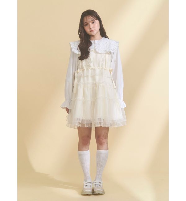 merry jenny「チュールドロストミニキャミワンピース」|ワンピース|