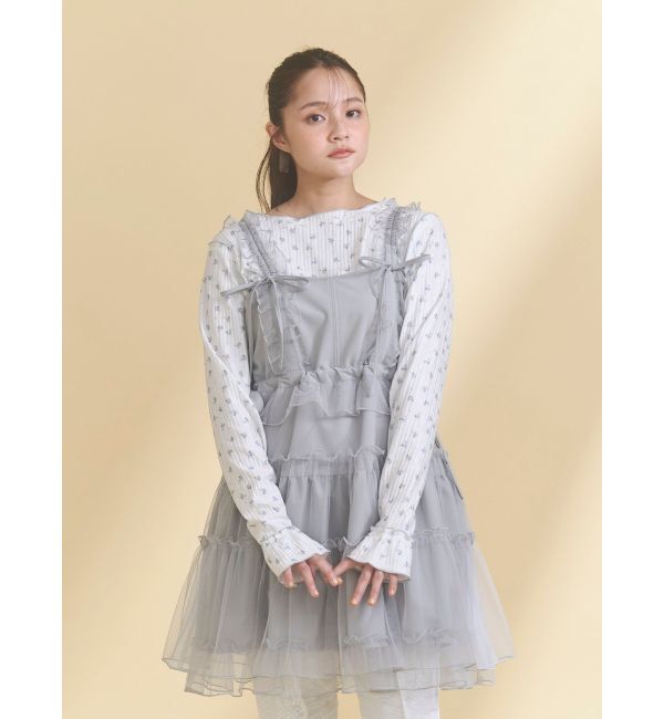 merry jenny「チュールドロストミニキャミワンピース」|ワンピース|