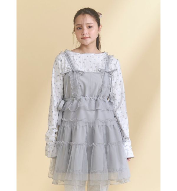 merry jenny「チュールドロストミニキャミワンピース」|ワンピース|