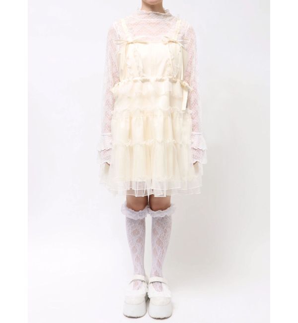 merry jenny「チュールドロストミニキャミワンピース」|ワンピース|