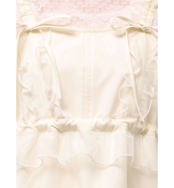 merry jenny「チュールドロストミニキャミワンピース」|ワンピース|