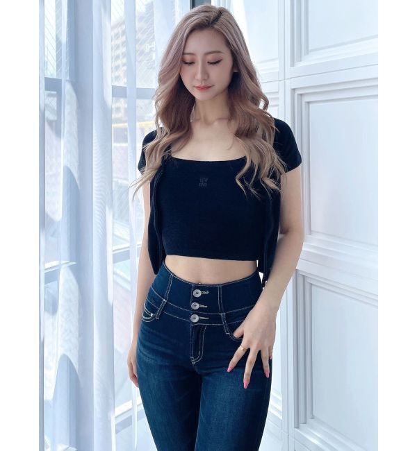 GYDA「Square gydaキャミアンサンブル」|カーディガン|