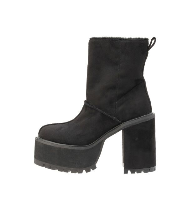 GYDA「フェイクムートンplatformショートブーツ」|ショートブーツ|