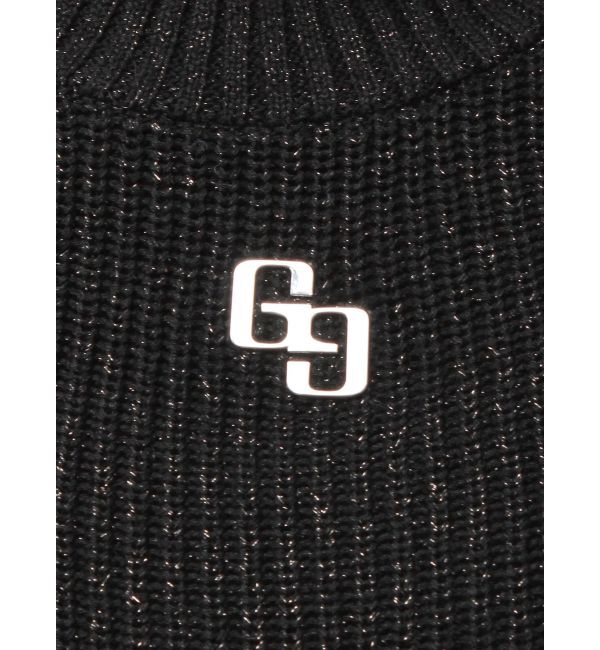 GYDA「GG ZIP designラメニットトップス」|ニット・セーター|