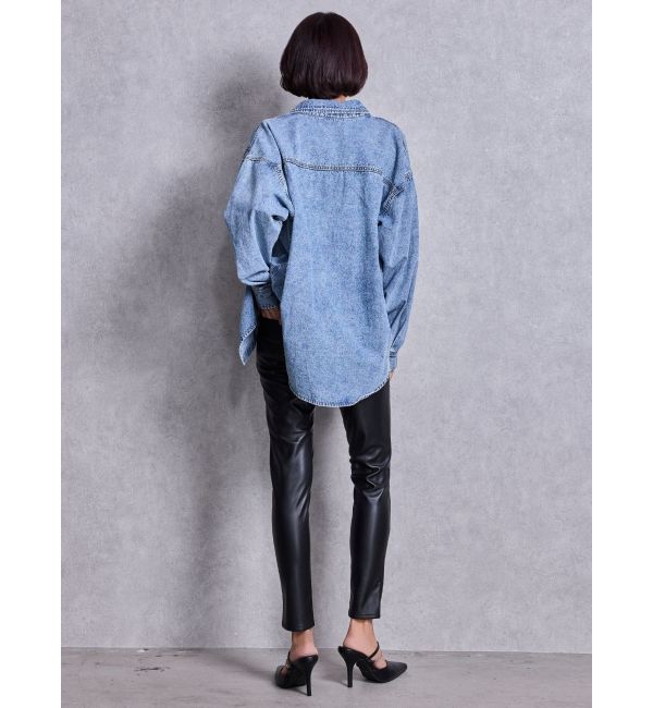 GYDA「CROSS POINTケミカルデニムシャツ」|シャツ・ブラウス|