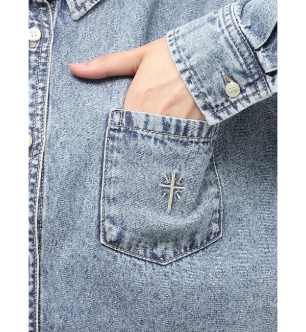 GYDA「CROSS POINTケミカルデニムシャツ」|シャツ・ブラウス|