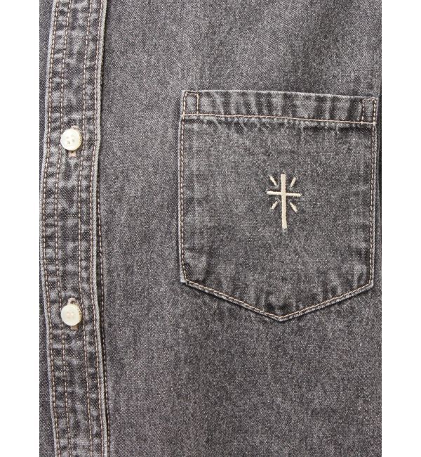 GYDA「CROSS POINTケミカルデニムシャツ」|シャツ・ブラウス|