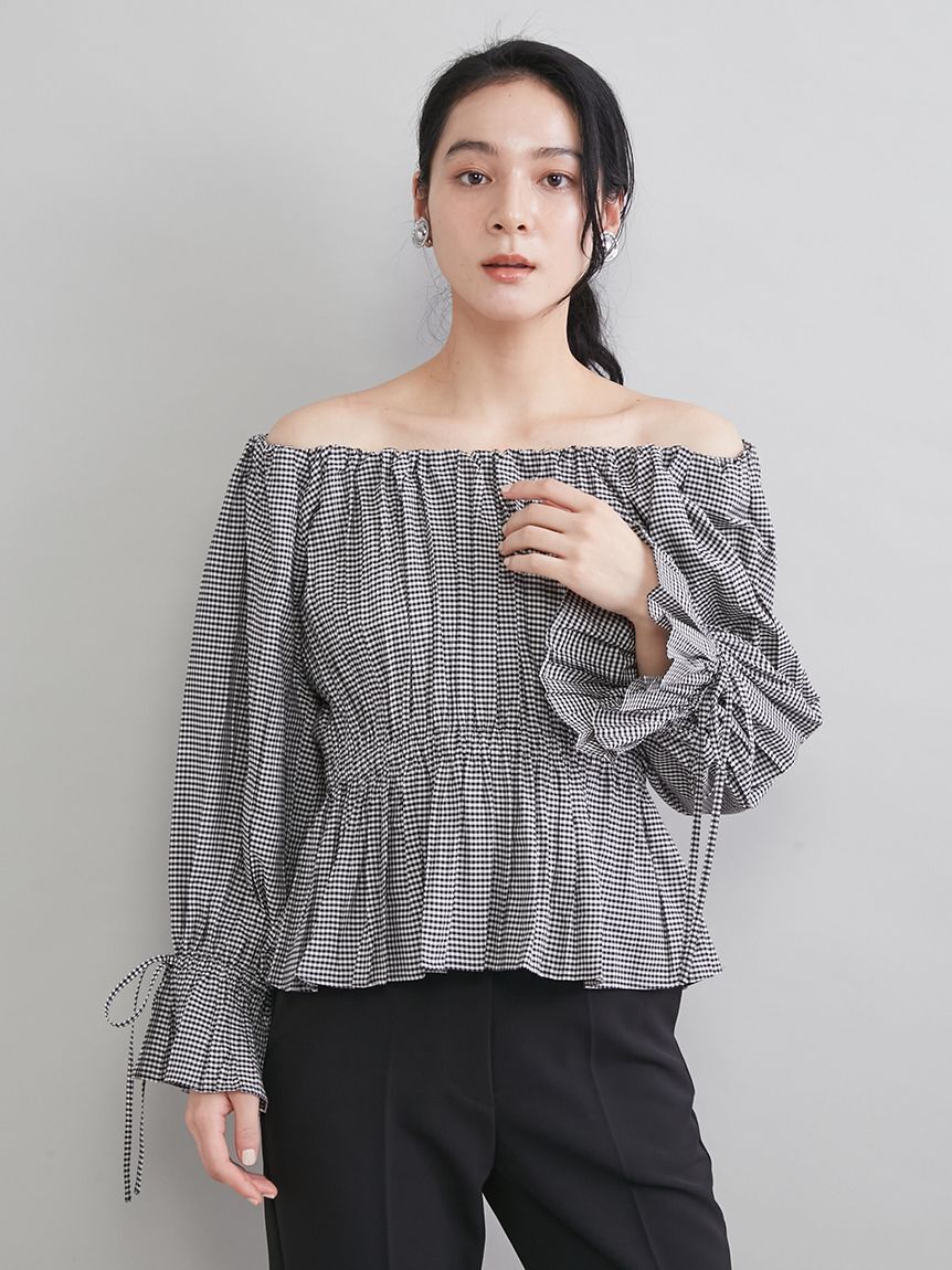 Mila Owen「ペプラムシルエットオフショルブラウス」|シャツ・ブラウス|