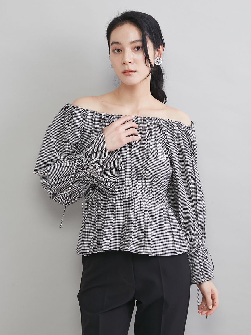 Mila Owen「ペプラムシルエットオフショルブラウス」|シャツ・ブラウス|