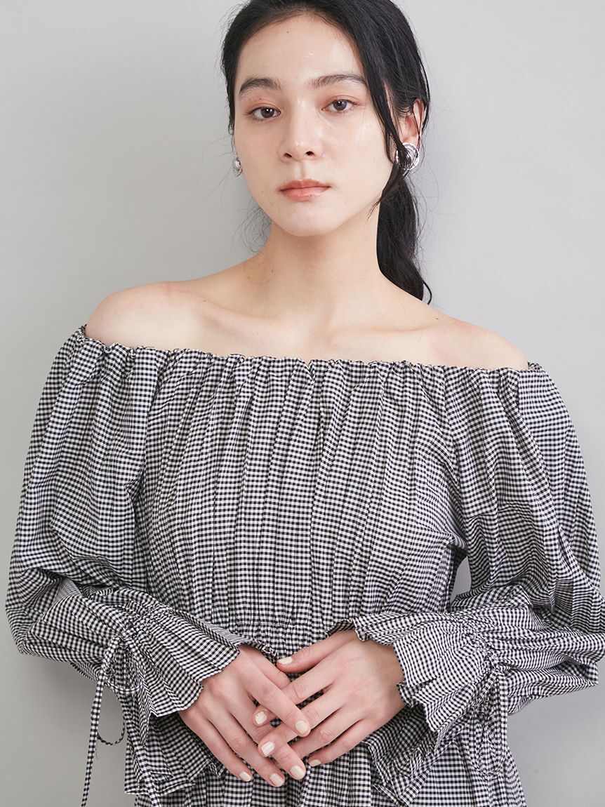 Mila Owen「ペプラムシルエットオフショルブラウス」|シャツ・ブラウス|