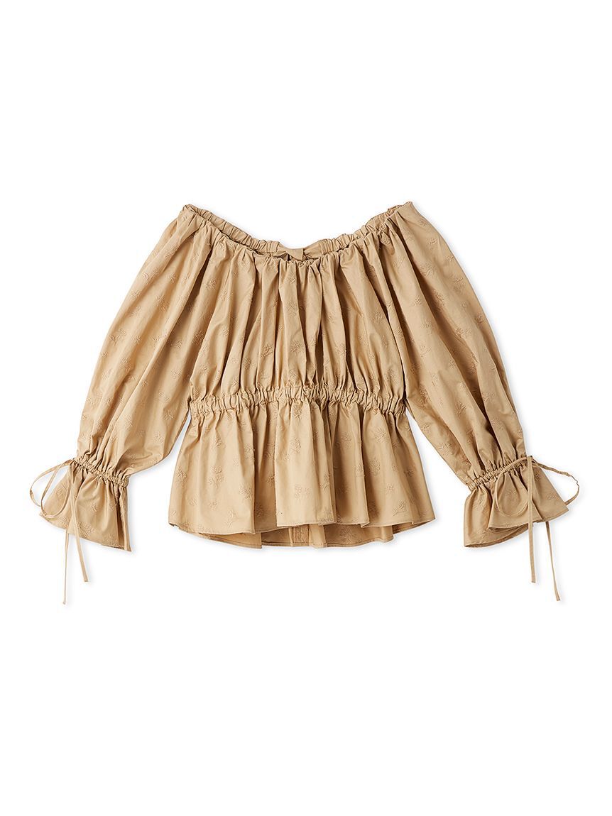 Mila Owen「ペプラムシルエットオフショルブラウス」|シャツ・ブラウス|BEG