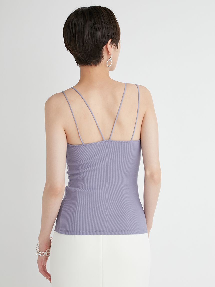 emmi atelier「【emmi atelier】カップ付きリブキャミソール」|キャミソール|