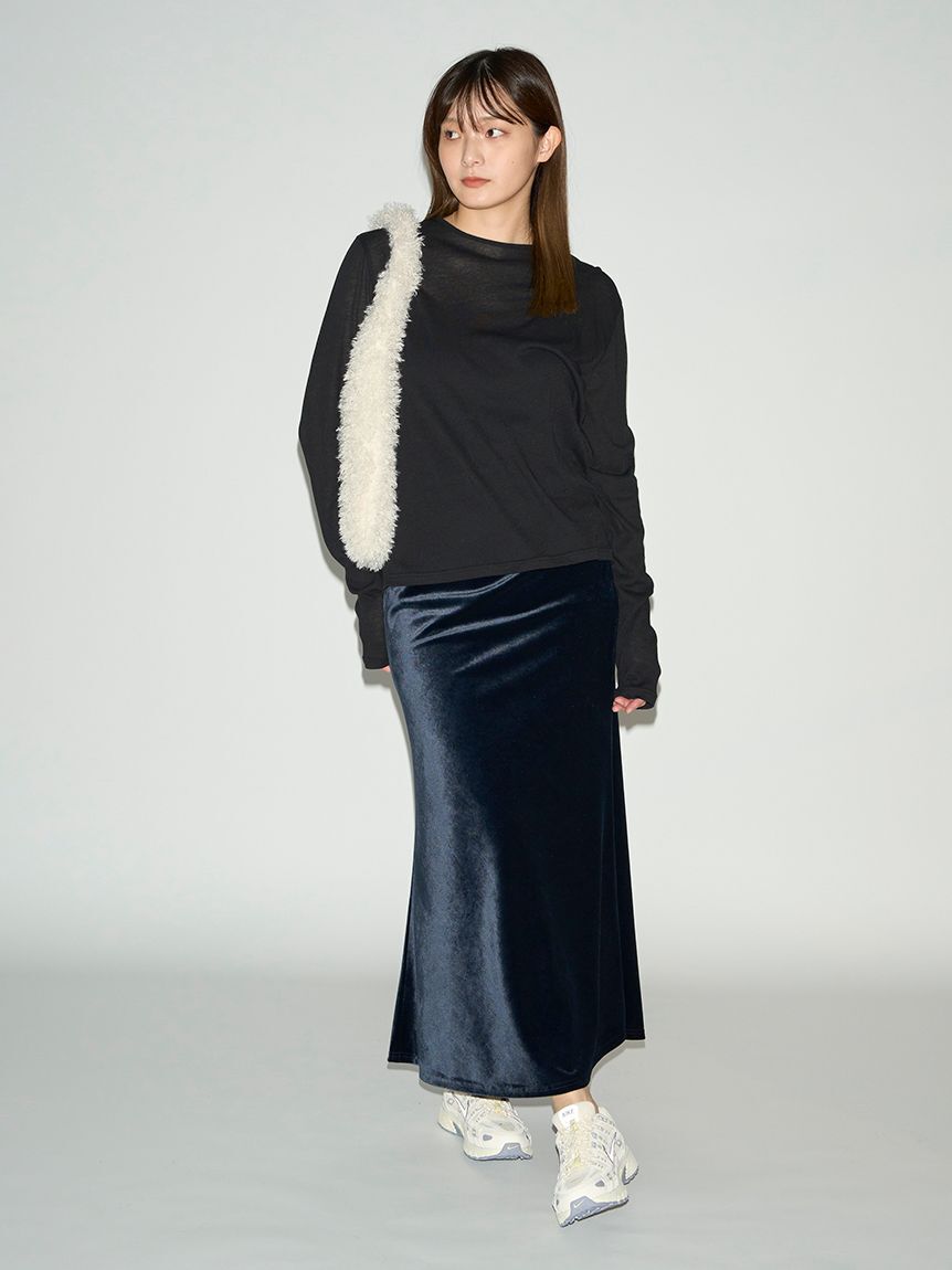 emmi atelier「オーガニックコットン強撚天竺トップス」|Tシャツ・カットソー|