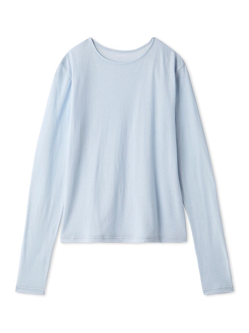 emmi atelier「オーガニックコットン強撚天竺トップス」|Tシャツ・カットソー|LBLU