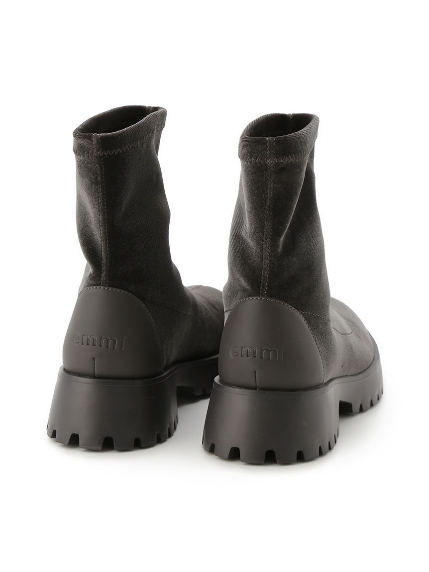 emmi atelier「ベロアストレッチブーツ」|ショートブーツ|
