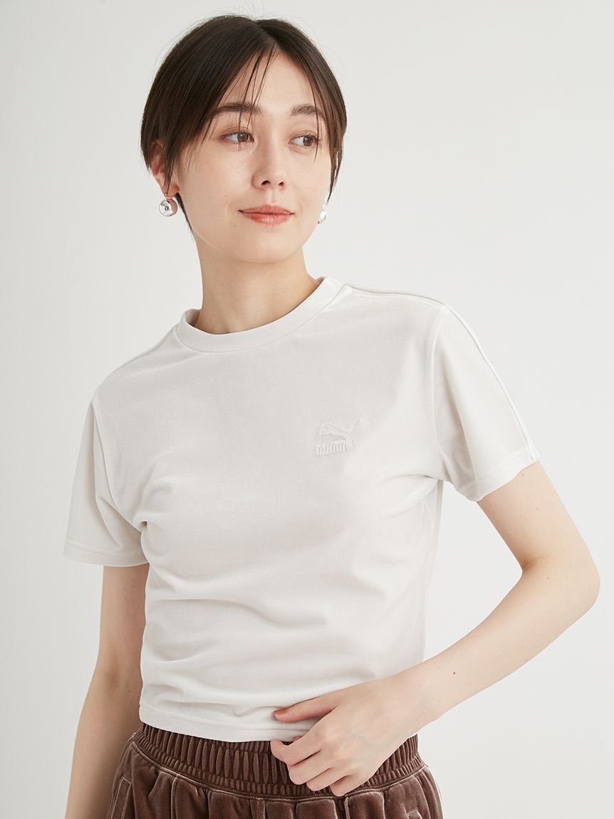 PUMA「【emmi&times;PUMA】T7 TEE」|Tシャツ・カットソー|LGRY