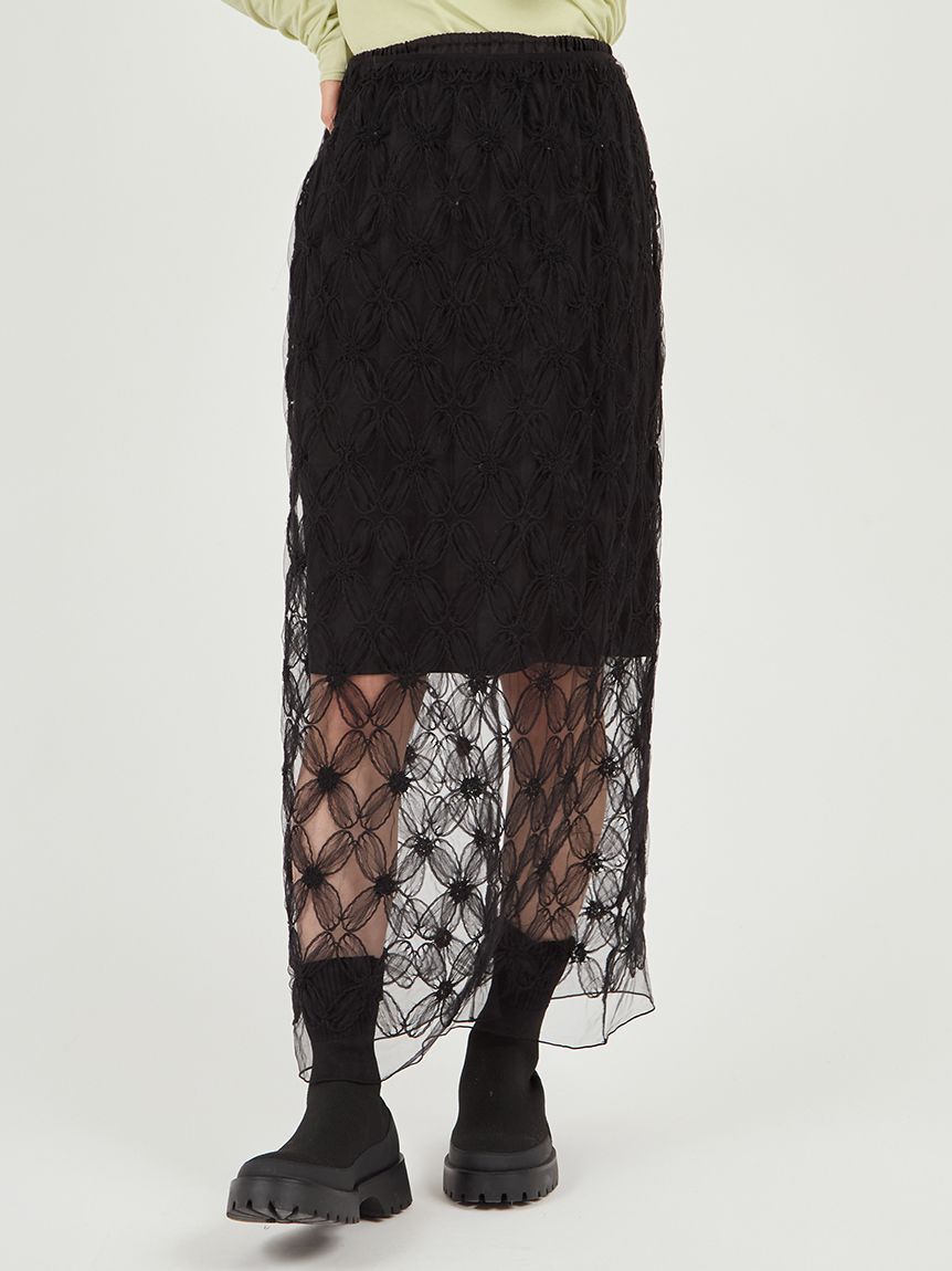 emmi atelier「フラワーチュールスカート」|スカート|