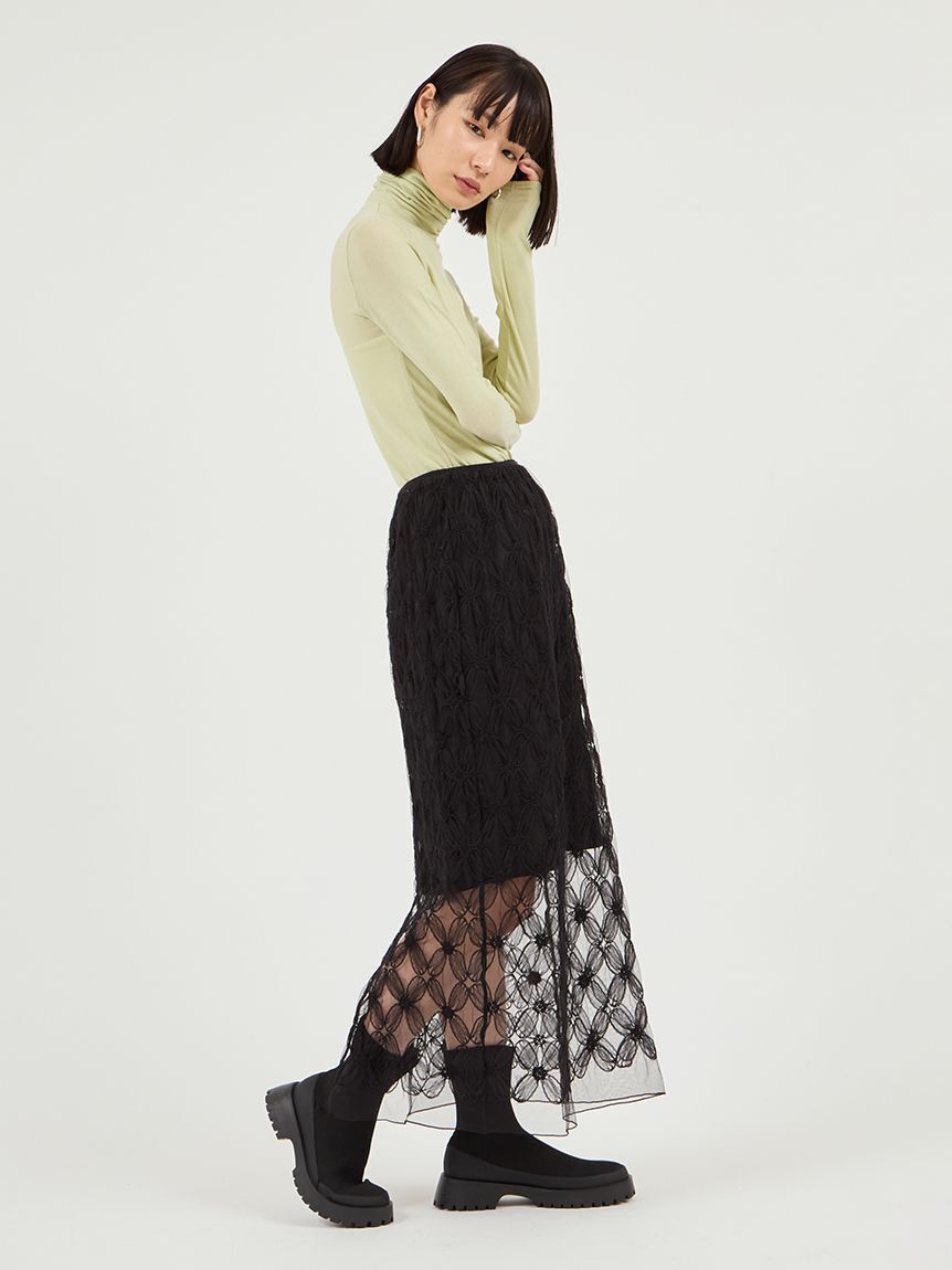 emmi atelier「フラワーチュールスカート」|スカート|