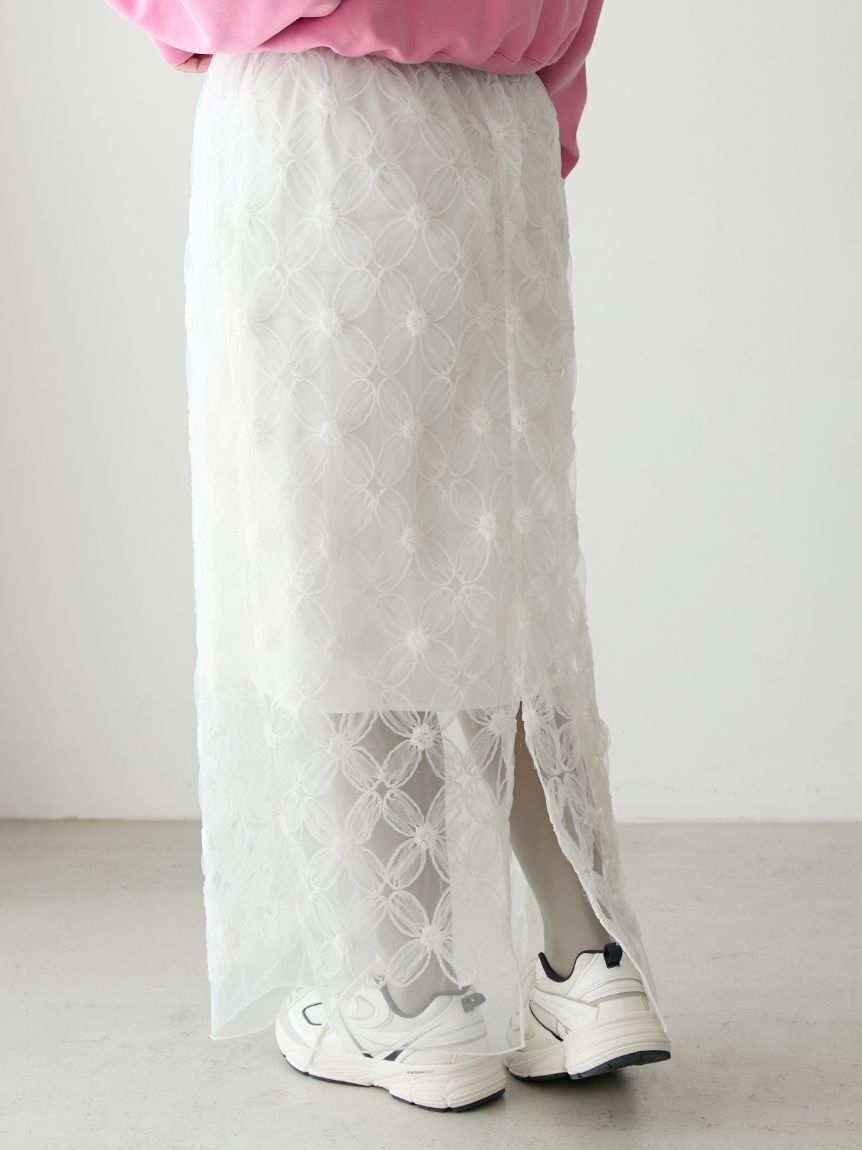 emmi atelier「フラワーチュールスカート」|スカート|