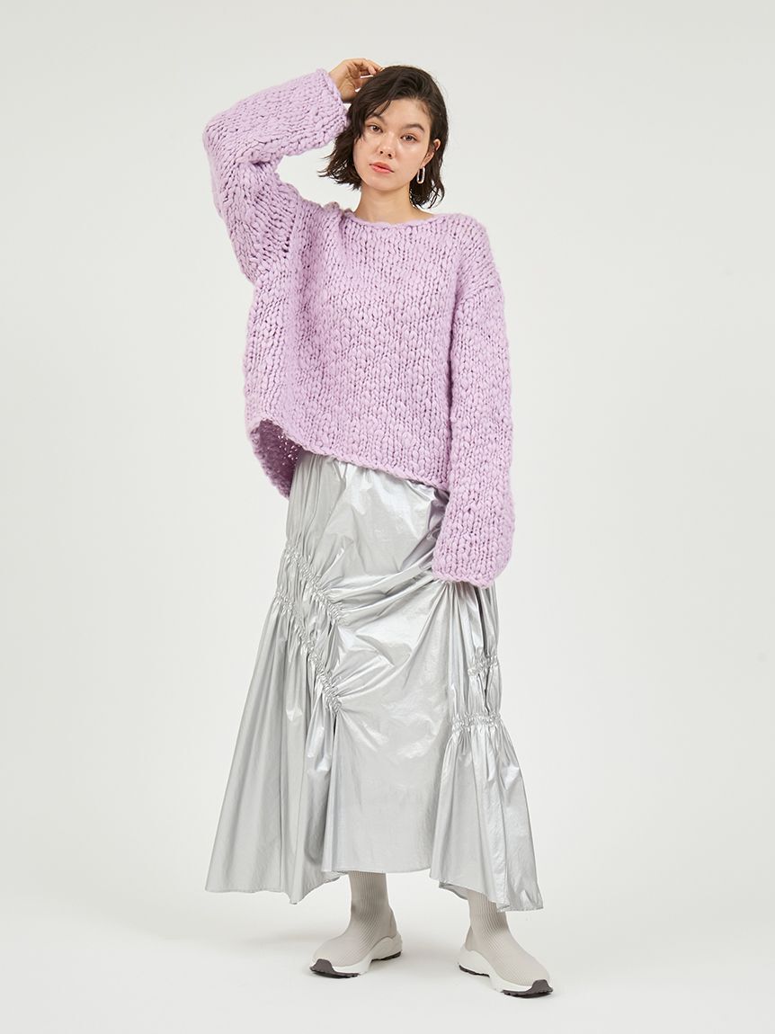 emmi atelier「ギャザーディテールボリュームスカート」|スカート|