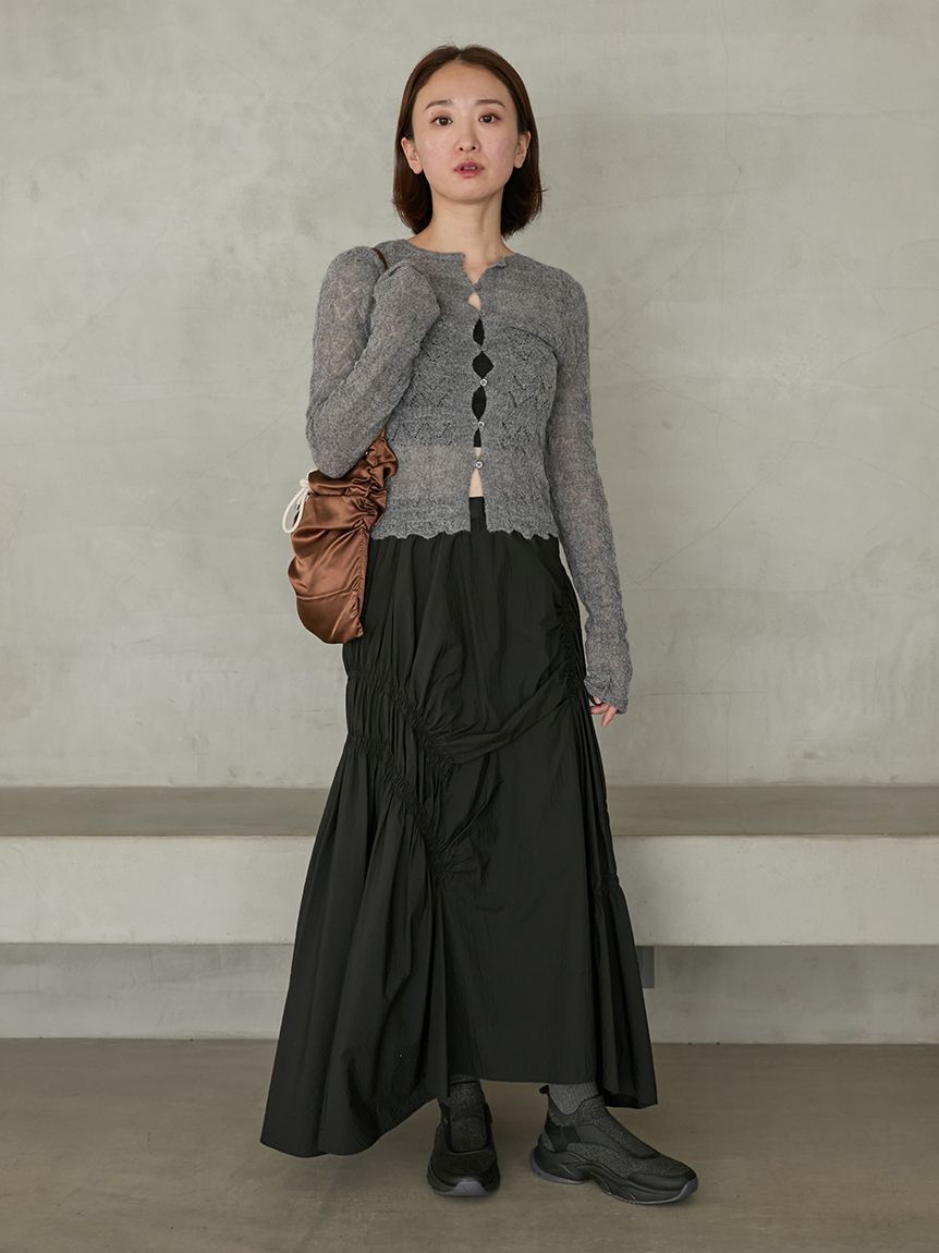 emmi atelier「ギャザーディテールボリュームスカート」|スカート|