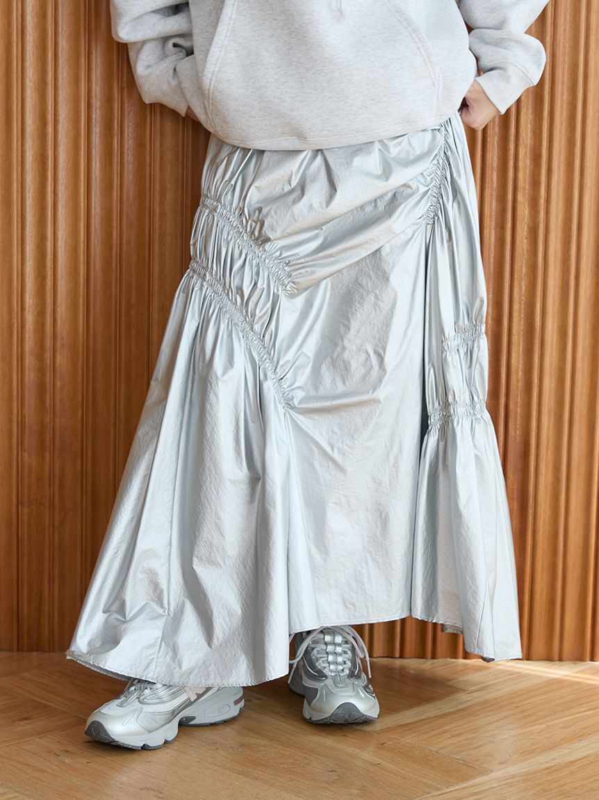 emmi atelier「ギャザーディテールボリュームスカート」|スカート|