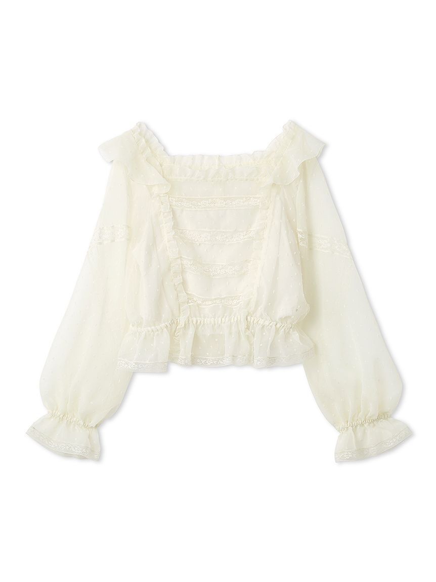 FURFUR「レースフリルブラウス」|シャツ・ブラウス|