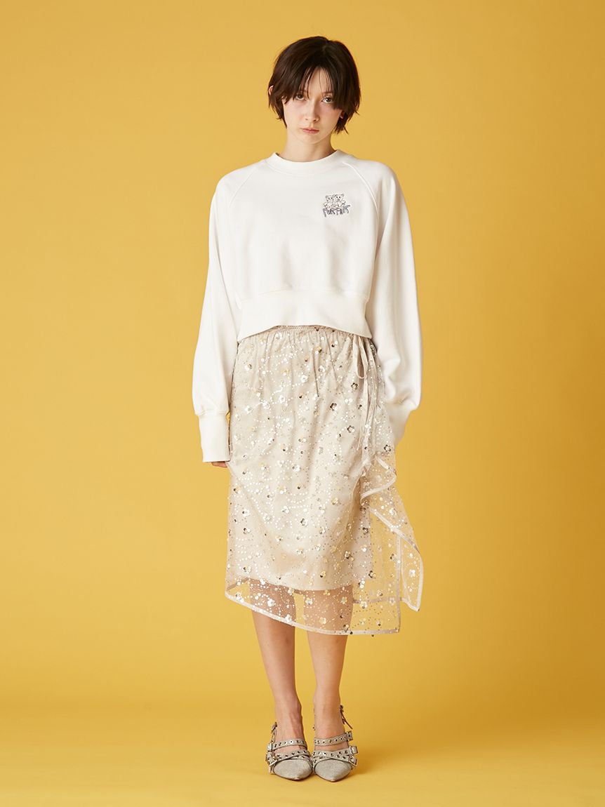 FURFUR「ファニーモチーフ刺繍スウェット」|スウェット・ジャージ|