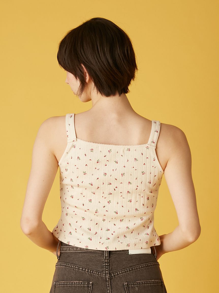 FURFUR「ミニフラワープリントタンクトップ」|タンクトップ|