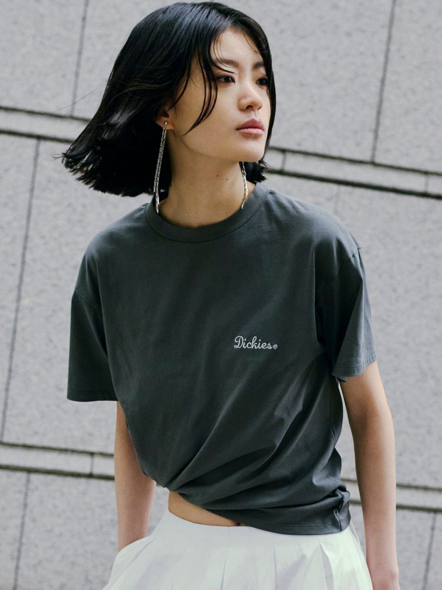 FRAY I.D「【FRAY I.D｜Dickies】エンブロイダリーロゴTシャツ」|Tシャツ・カットソー|