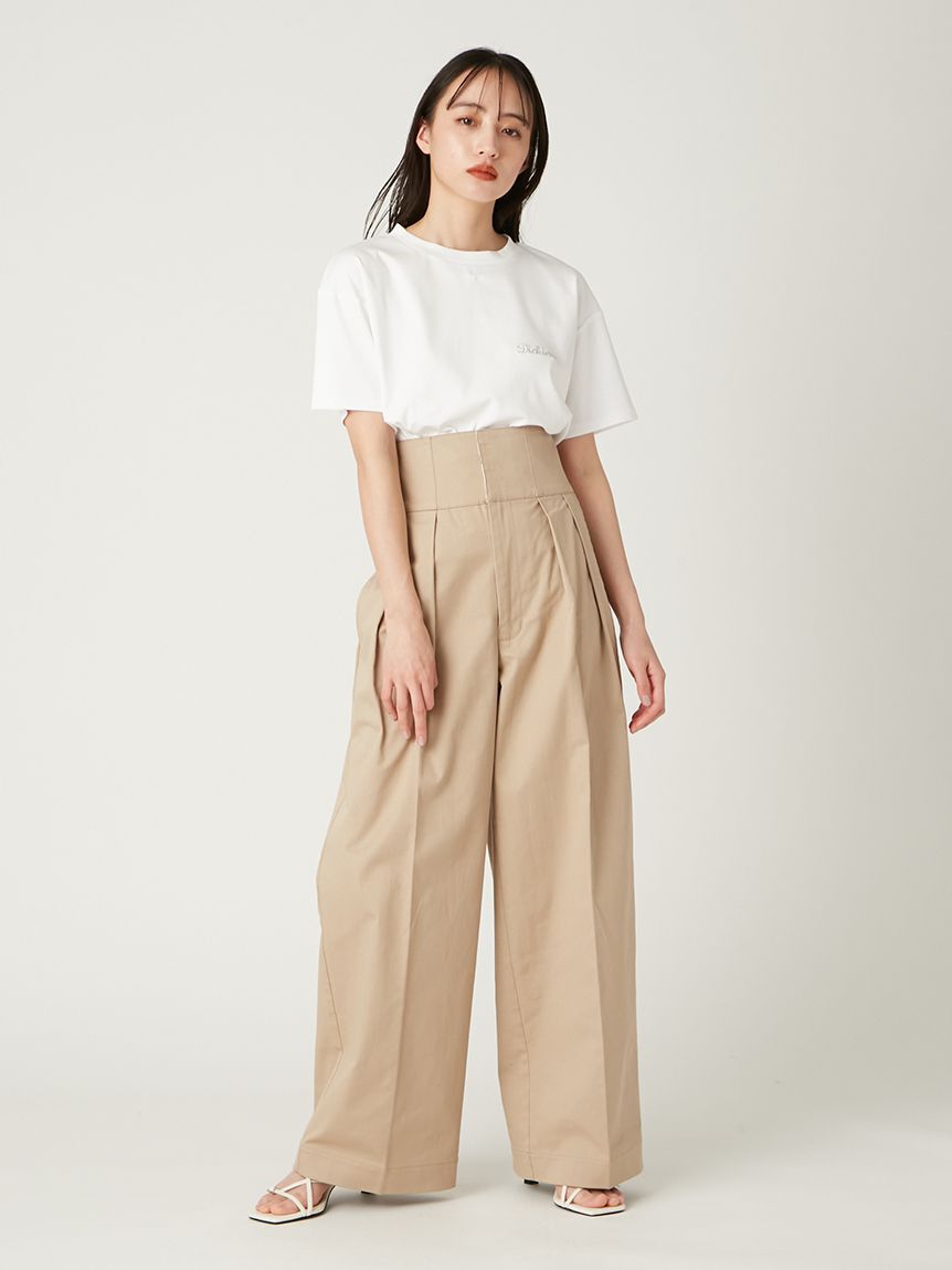 FRAY I.D「【FRAY I.D｜Dickies】エンブロイダリーロゴTシャツ」|Tシャツ・カットソー|