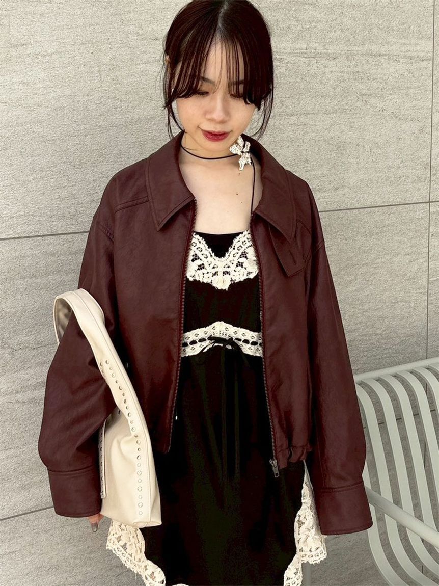 LILY BROWN「ヴィンテージスリップサテンミニワンピース」|ワンピース|