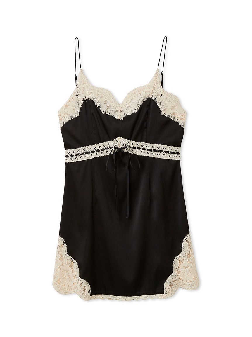 LILY BROWN「ヴィンテージスリップサテンミニワンピース」|ワンピース|