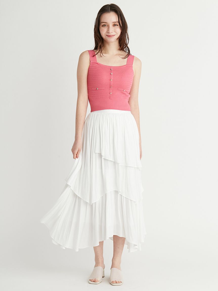 CELFORD「アシンメトリーティアードスカート」|スカート|